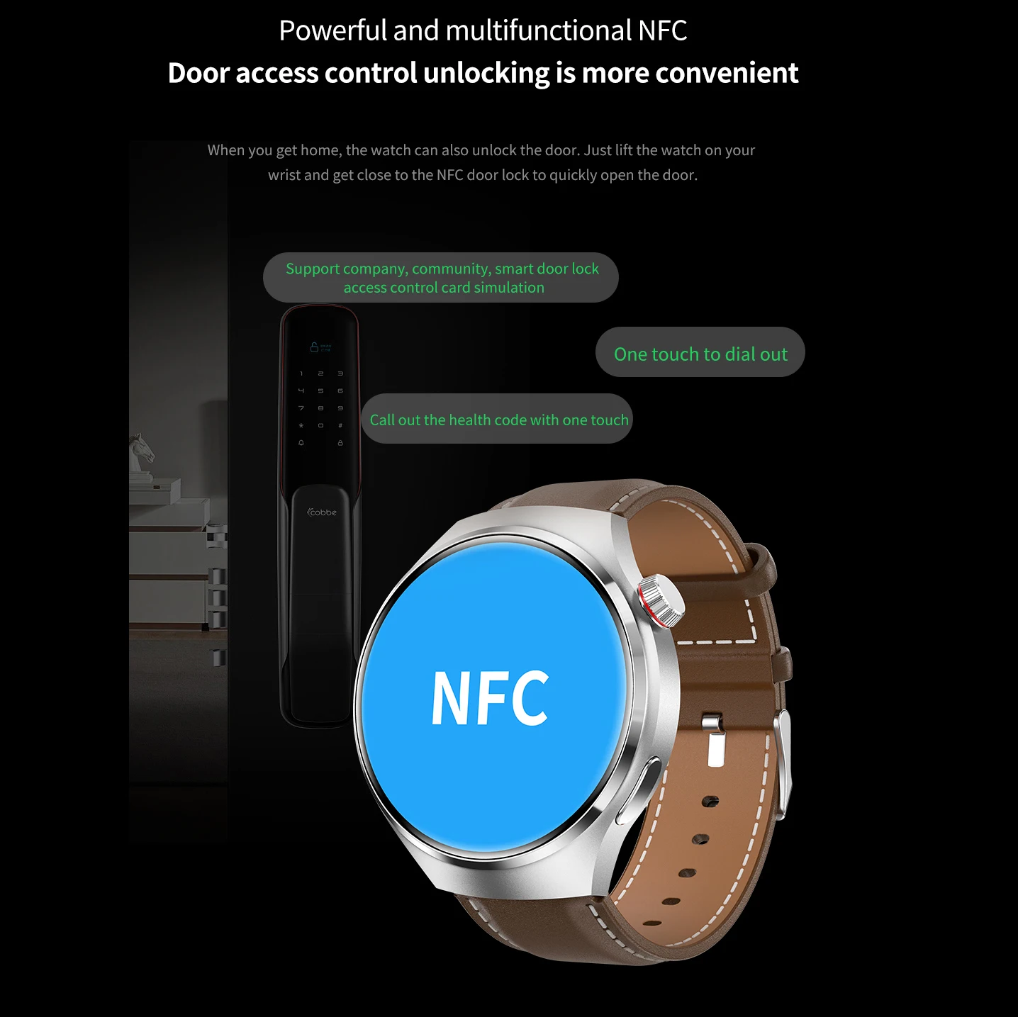 2023 Nýja NFC Klár Horfa Menn GT4 Pro AMOLED HD Skjánum hjartslætti Bluetooth Kalla IP68 Vatnsheldur GPS SmartWatch Fyrir þrjár í asíu Xiaomi